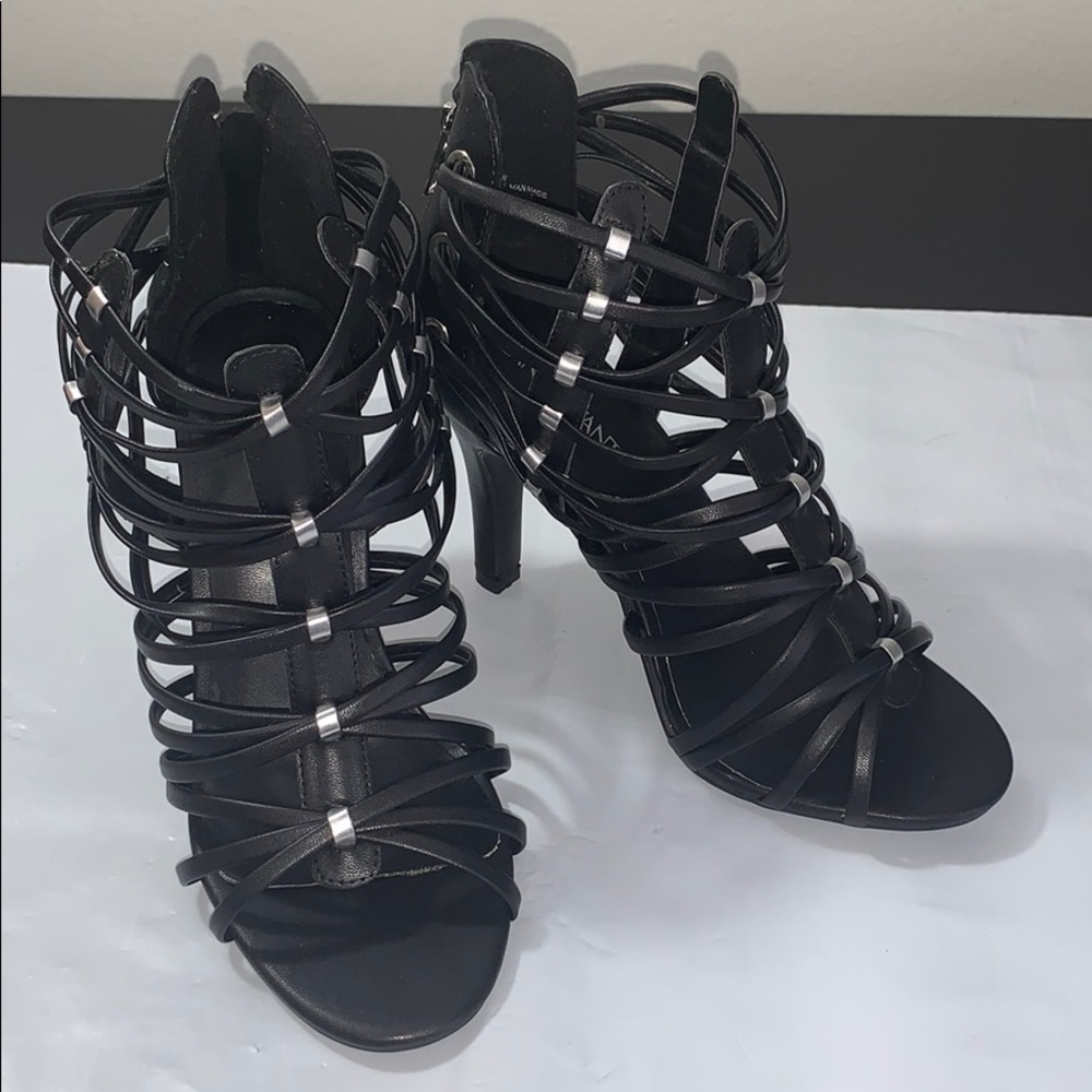 LANE BRYANT strapped high heels women 8 WIDE